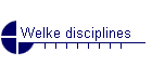 Welke disciplines